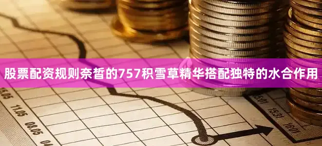 股票配资规则奈皙的757积雪草精华搭配独特的水合作用