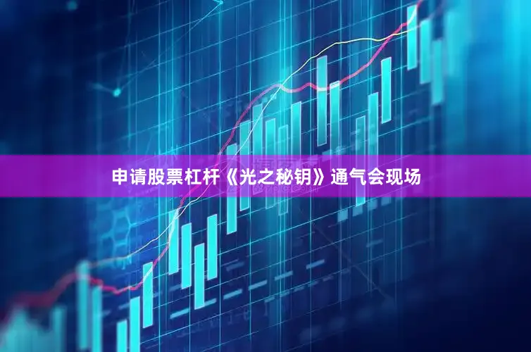 申请股票杠杆《光之秘钥》通气会现场